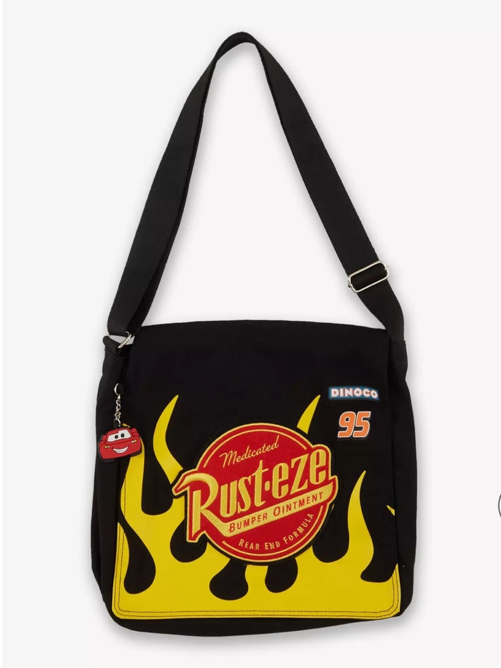 NWT Disney Pixar Cars Rust-eze Black & Yellow Crossbody Messenger Bag